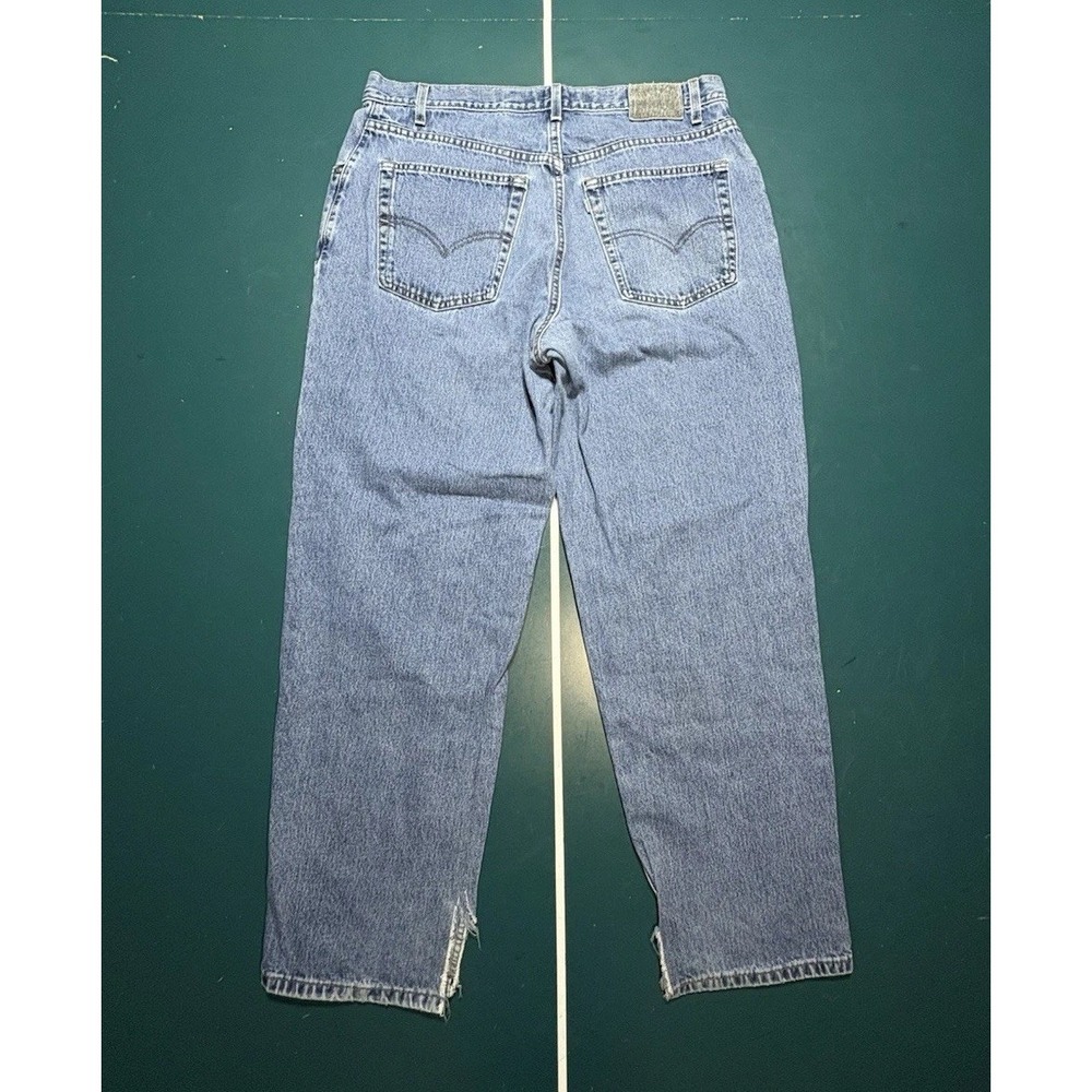 Vintage Levi's Silvertab Loose Fit Baggy Blue Denim Jeans 36x32 Made In‎ USA